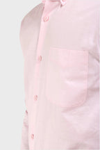 Jonesburg Mens Baby Pink Satin Slub Slim Fit Semi Formal Shirt | Grocsy