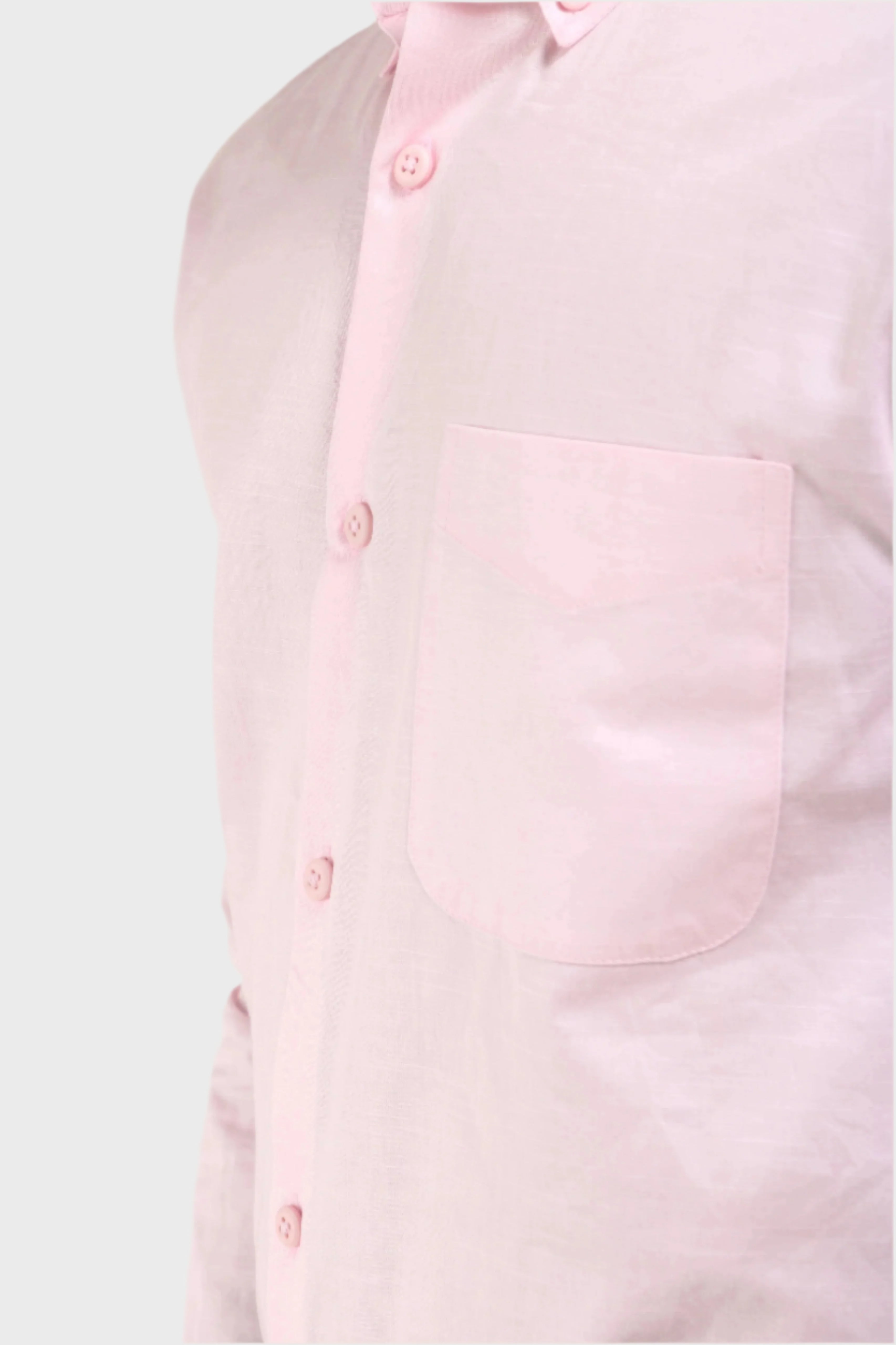 Jonesburg Mens Baby Pink Satin Slub Slim Fit Semi Formal Shirt | Grocsy