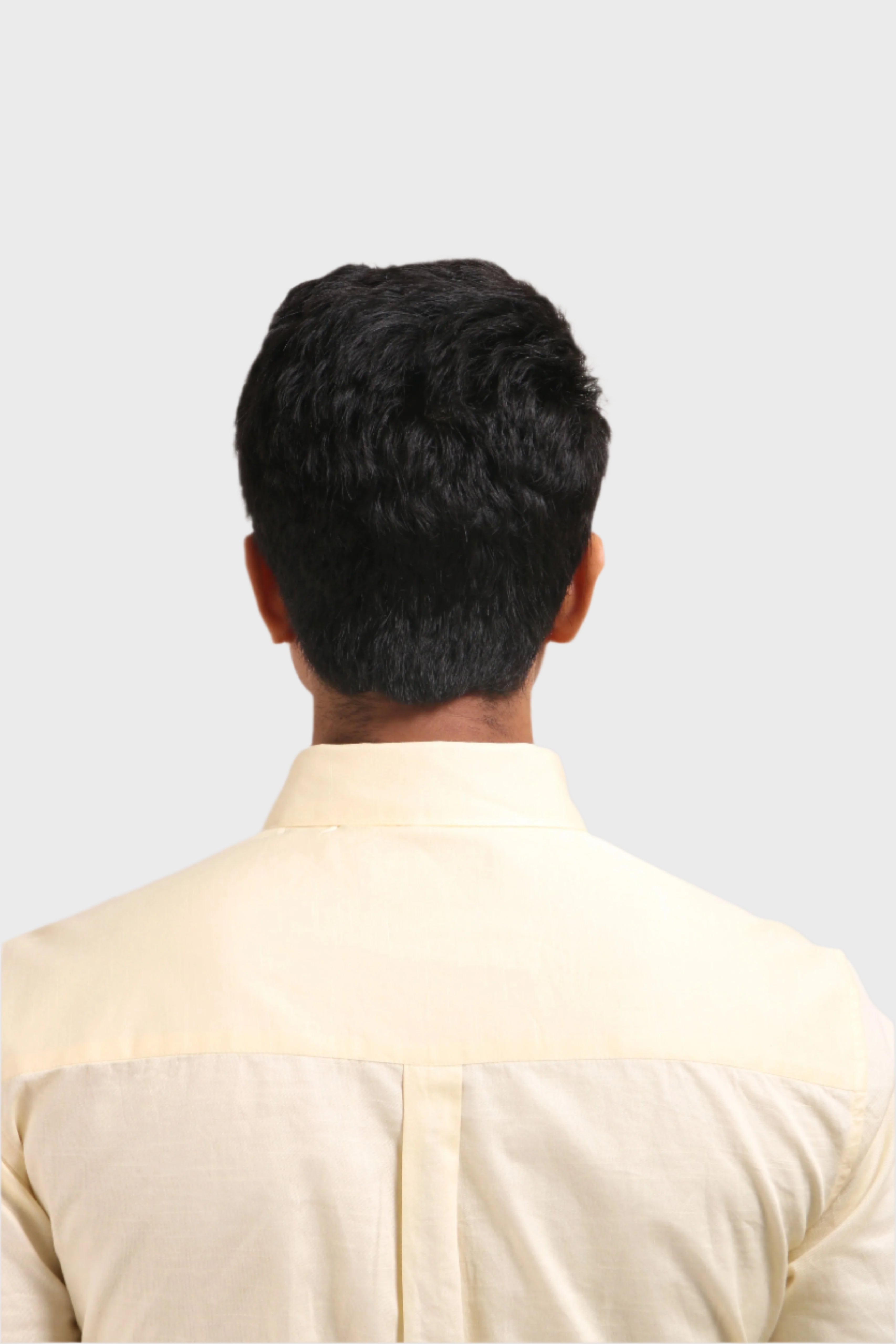 Jonesburg Light Yellow Satin Slub Slim Fit Shirt | Grocsy