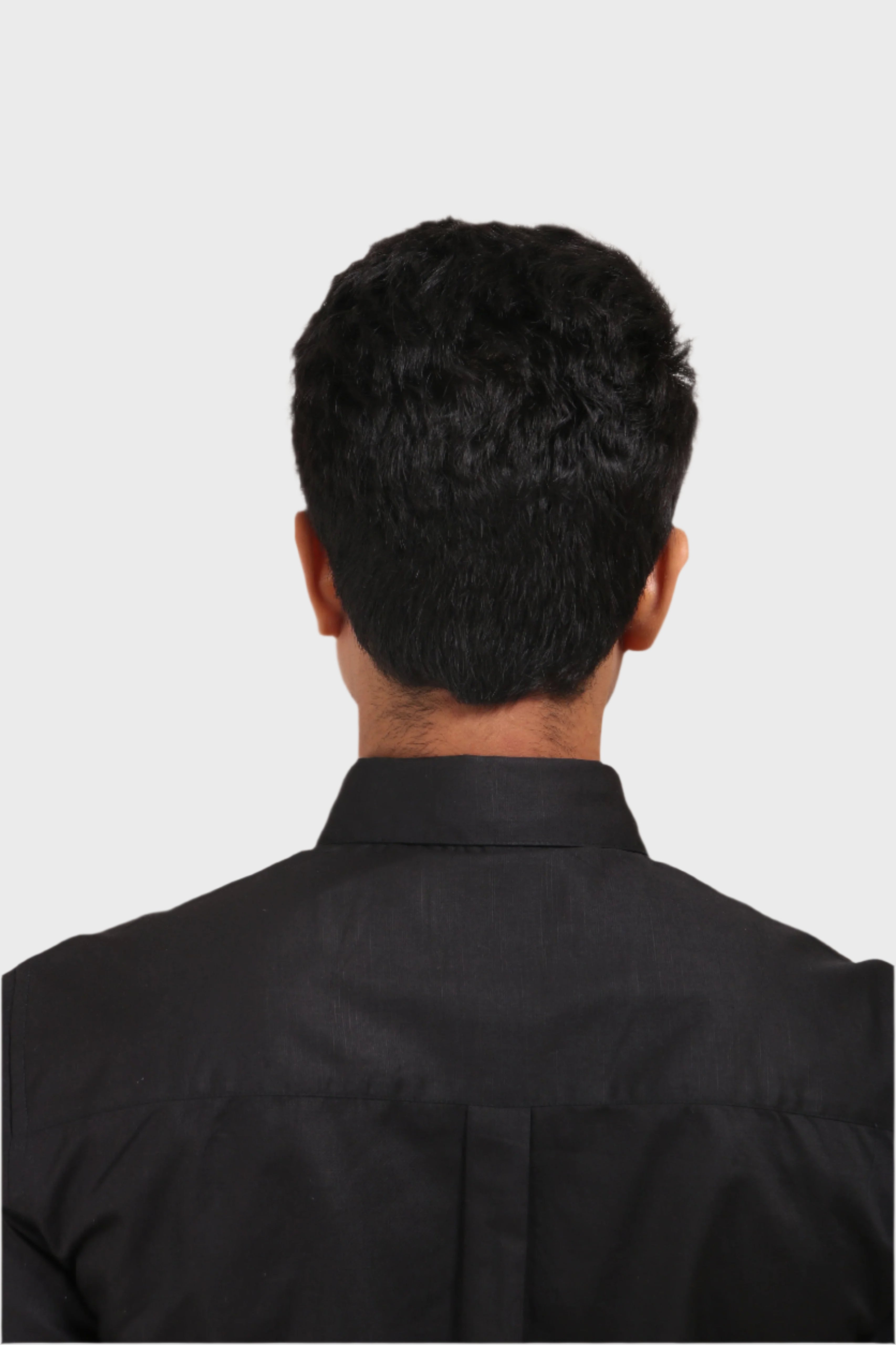 Jonesburg Black Satin Slub Slim Fit Shirt | Grocsy