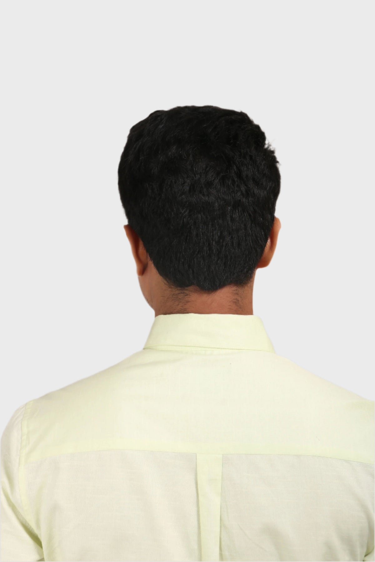 Jonesburg Lemon Yellow Satin Slub Slim Fit Shirt | Grocsy