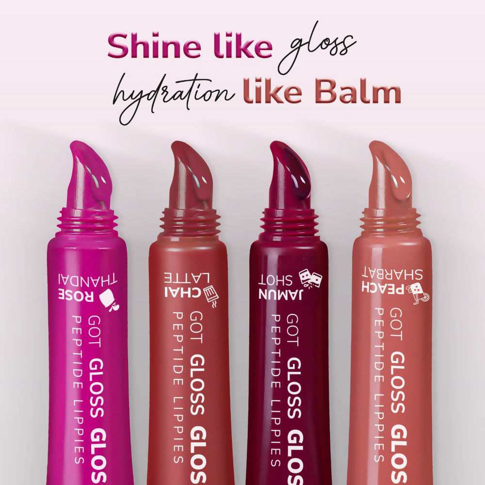 Mila Beaute Got Gloss Peptide Lippies - Rose Thandai | Grocsy
