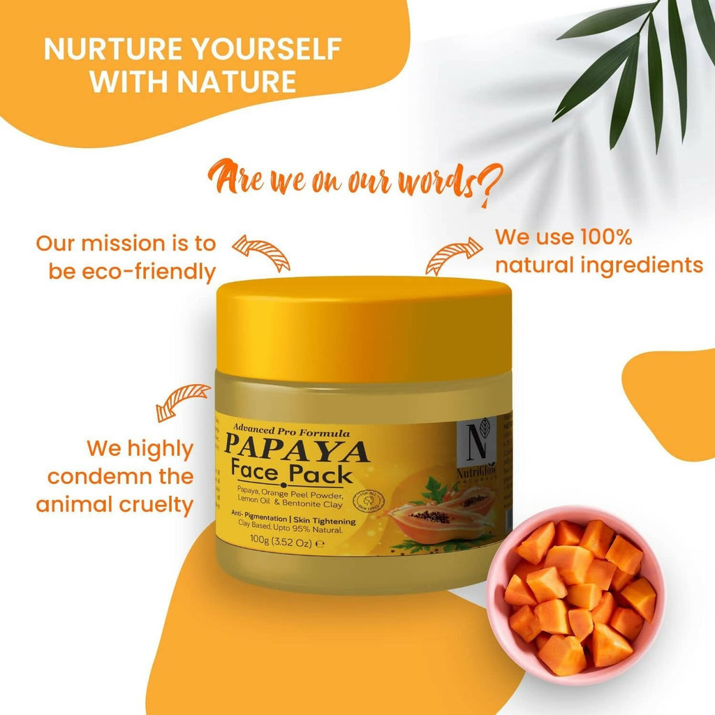 NutriGlow NATURAL'S Advanced Pro Formula Papaya Face pack | Grocsy