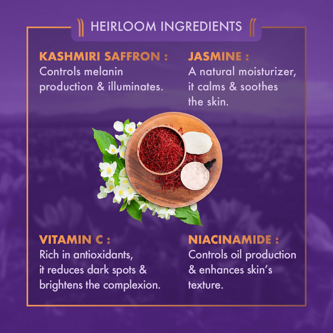 Ayuga Kashmiri Saffron Gel Moisturizer | Grocsy