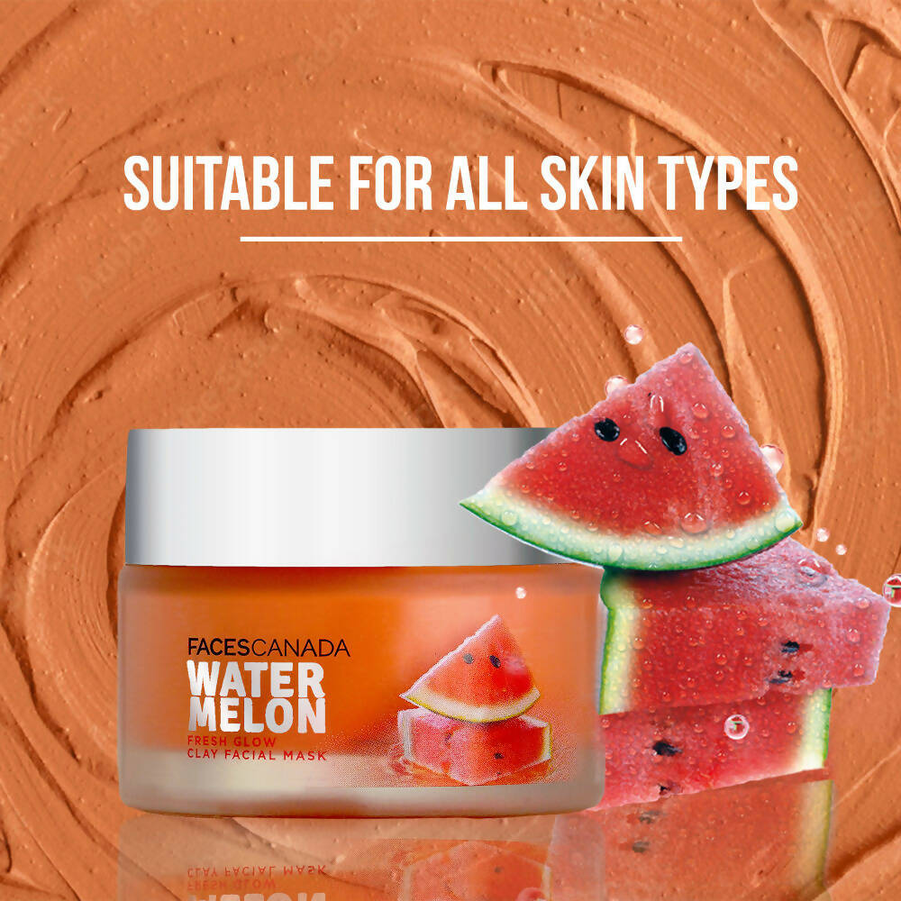 Faces Canada Watermelon Fresh Glow Clay Facial Mask | Grocsy