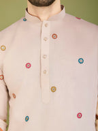 Vastranavya Ivory Exclusive Festival Wear Viscose Silk Thread & Sequence Embroidered Work Kurta | Grocsy