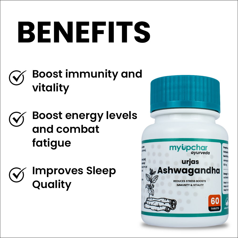 myUpchar Ayurveda Urjas Ashwagandha Tablets | Grocsy
