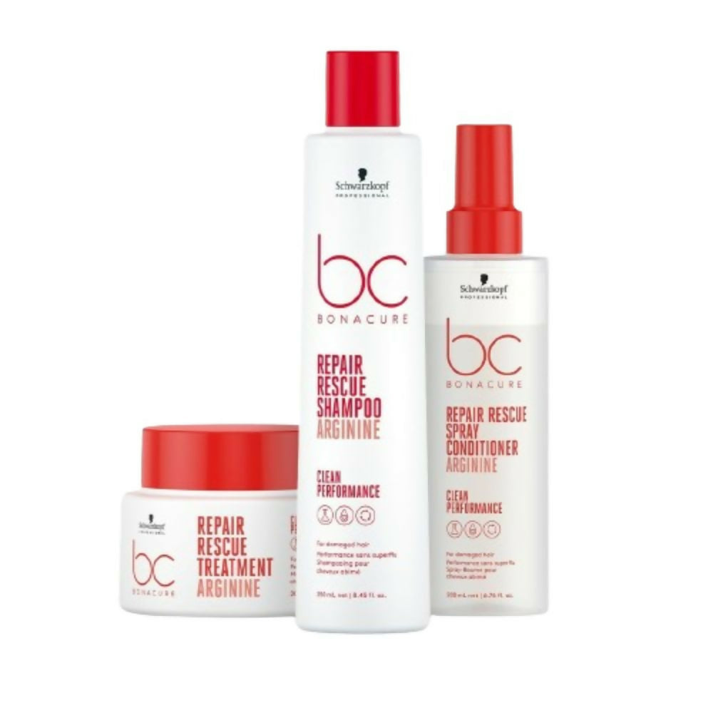 Schwarzkopf Professional Bc Peptide Repair Rescue Micellar Clean Combo (Red) | Grocsy
