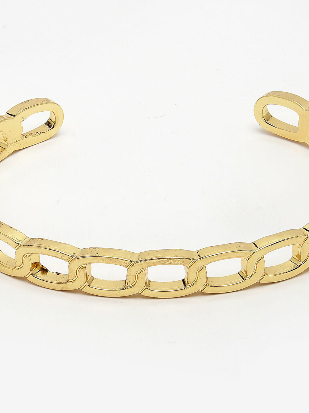 NVR Men's Gold-Polished Metal Cuff Bracelet