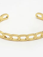 NVR Men's Gold-Polished Metal Cuff Bracelet
