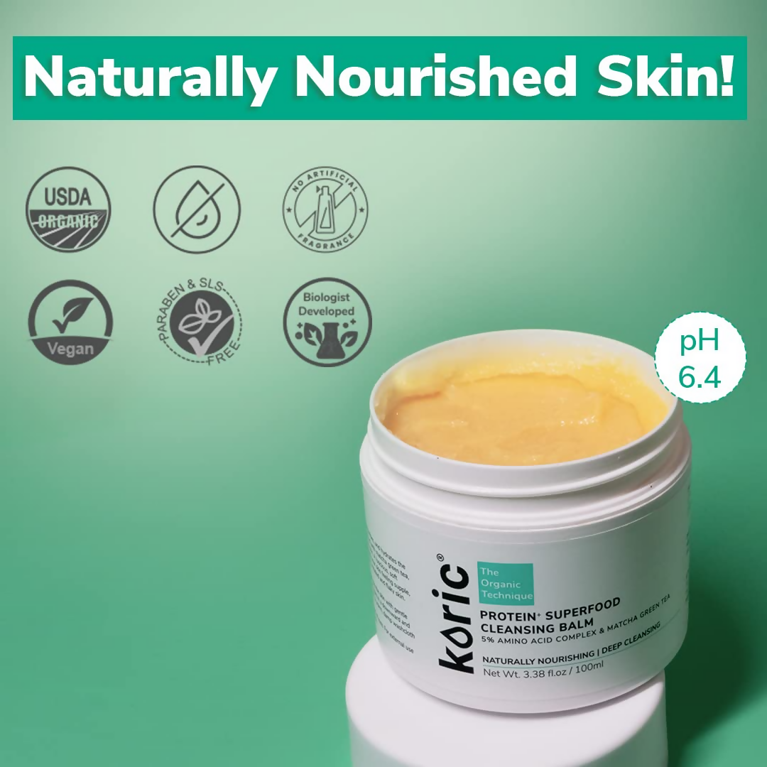 Koric Naturally Nourishing Protein+ Superfood Cleansing Balm | Grocsy