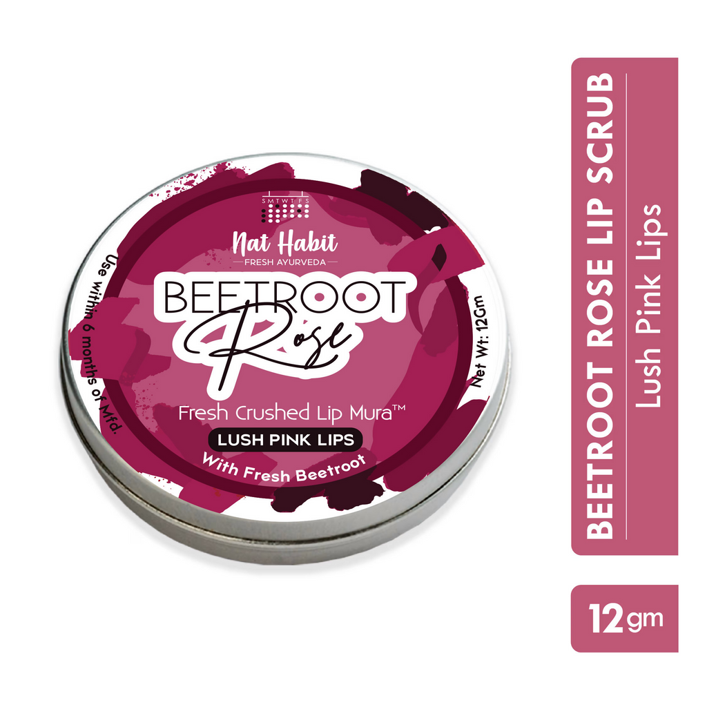 Nat Habit Beetroot Rose Fresh Lip Scrub | Grocsy