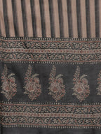 Yufta Women Black Ethnic Motifs Printed Pure Cotton Kurta with Trouser and Dupatta | Grocsy