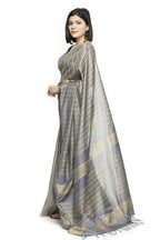 Mominos Fashion Grey Color Bhagalpuri Saree | Grocsy
