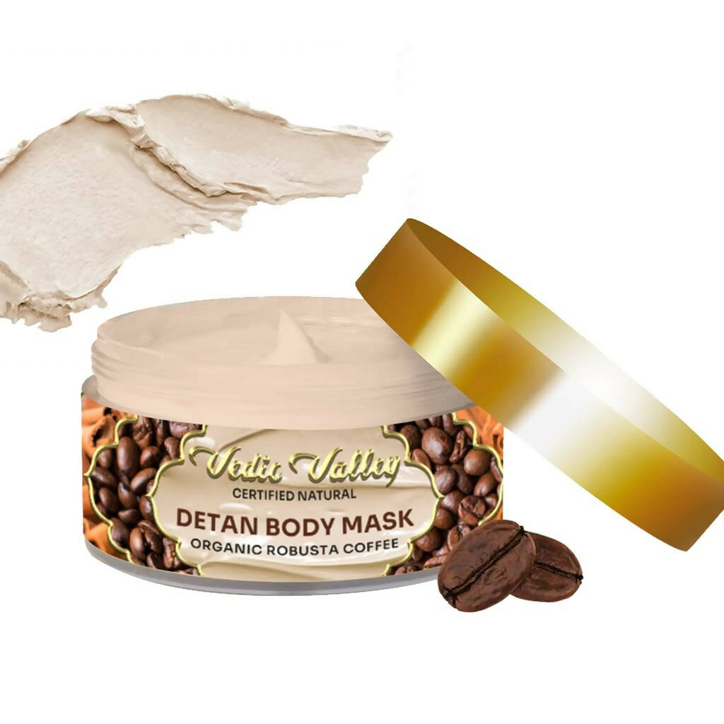 Vedic Valley Detan Body Mask Organic Robusta Coffee | Grocsy