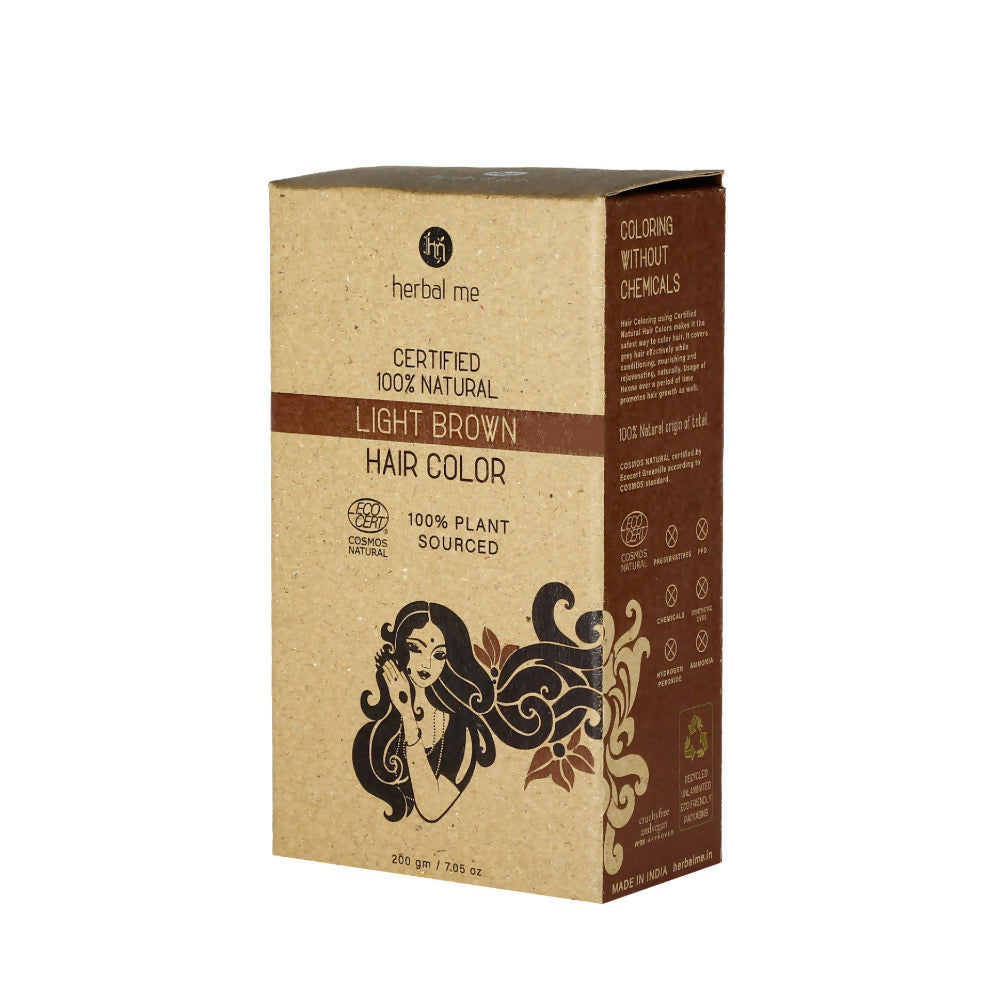 Herbal Me Light Brown Natural Hair Color | Grocsy