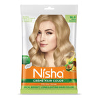 Nisha Creme Hair Color for Women - Ultra Blonde | Grocsy