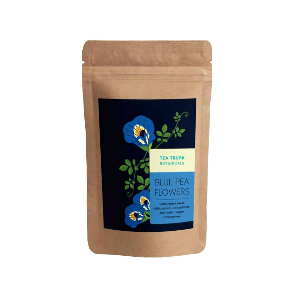 Tea Trunk Blue Pea Flowers Natural Anti-Oxidant Butterfly Pea Flower Tisane Green Tea | Grocsy