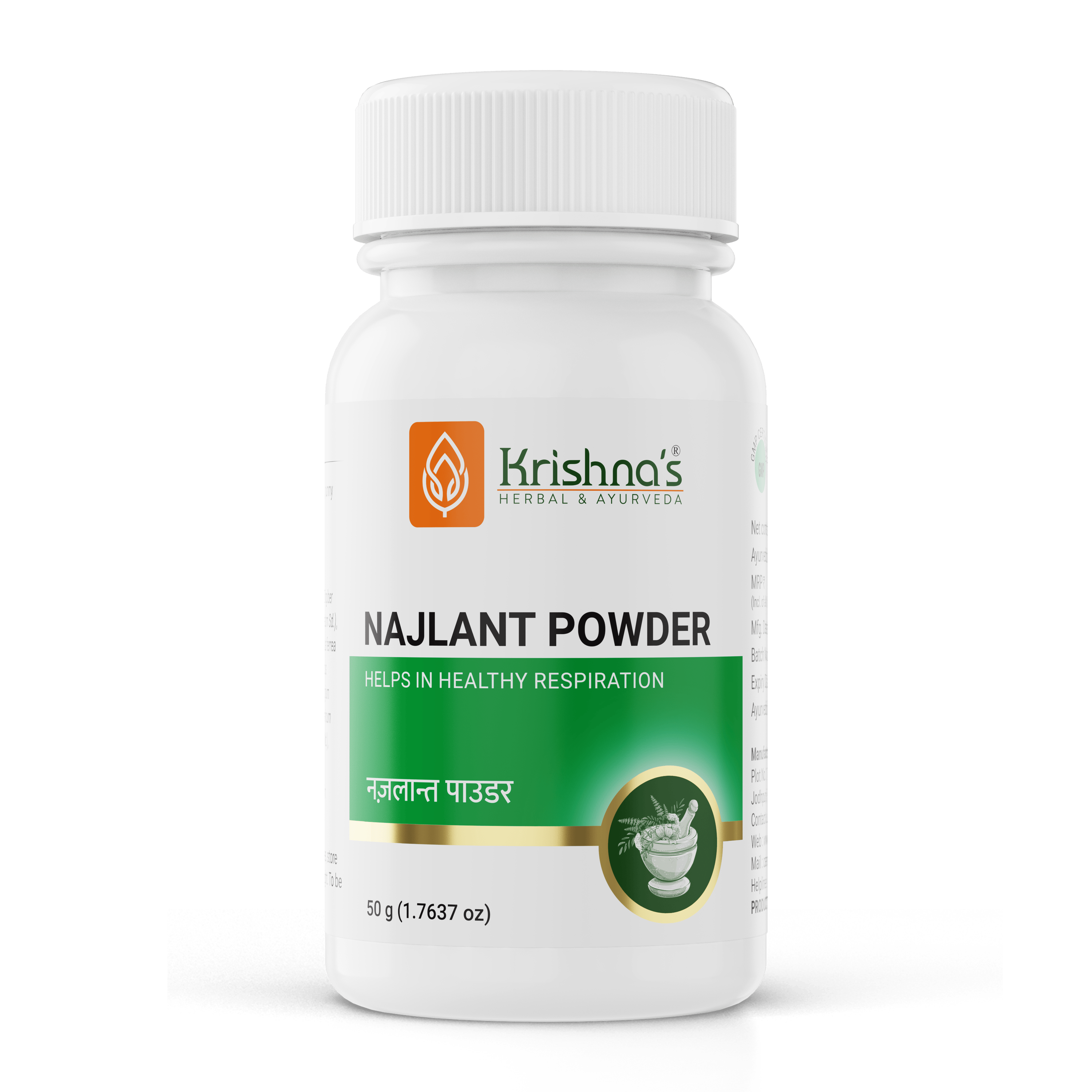 Krishna'S Herbal & Ayurveda Najlant Powder | Grocsy