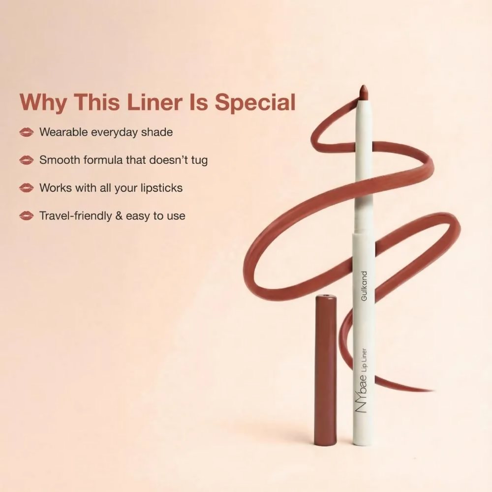 NY Bae 2-in-1 Lip Liner & Lip Colour - Gulkand | Grocsy