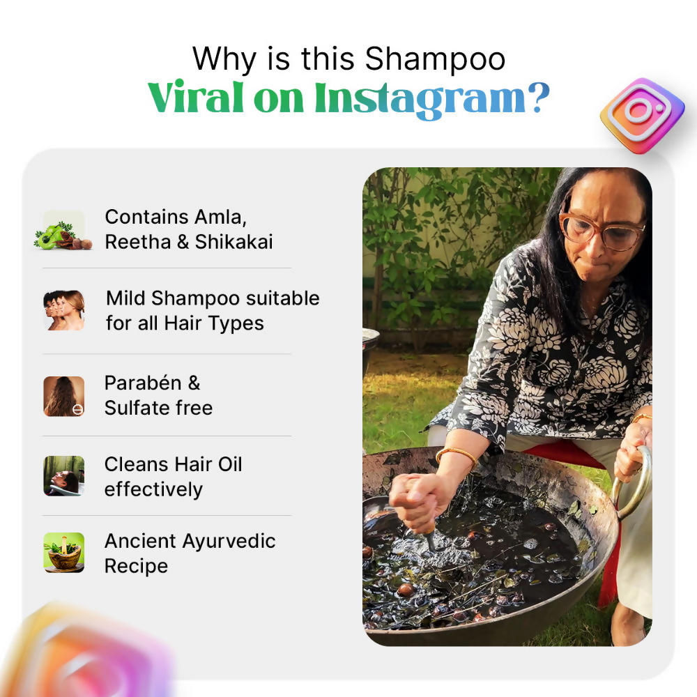 Nidhi'S Grandmaa Secret Curry Leaf & Hibiscus Shampoo | Grocsy