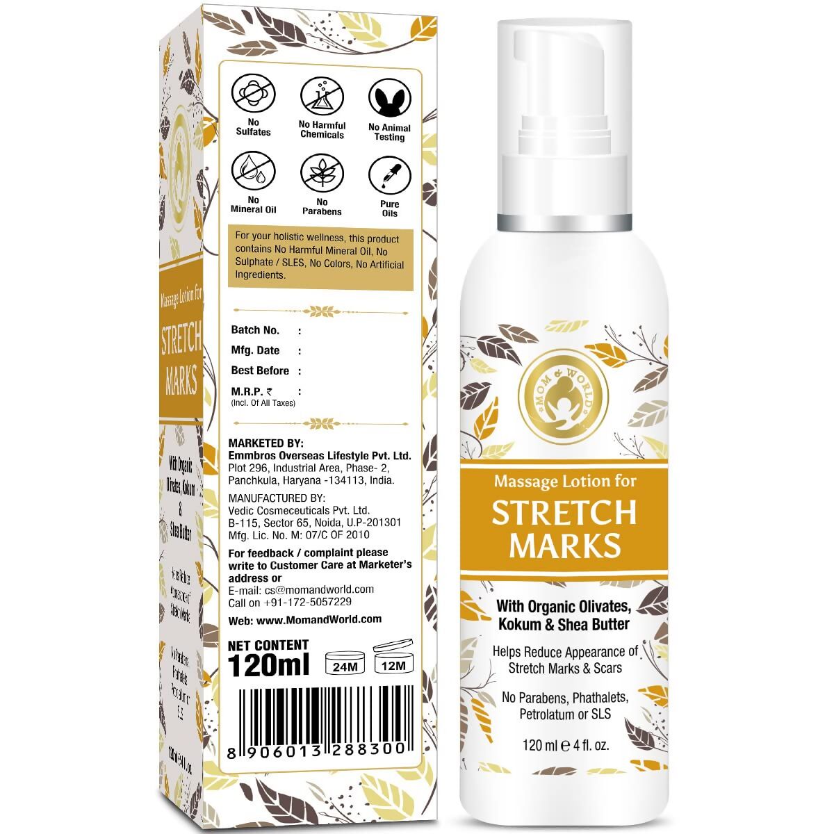 Mom & World Massage Lotion For Stretch Marks | Grocsy
