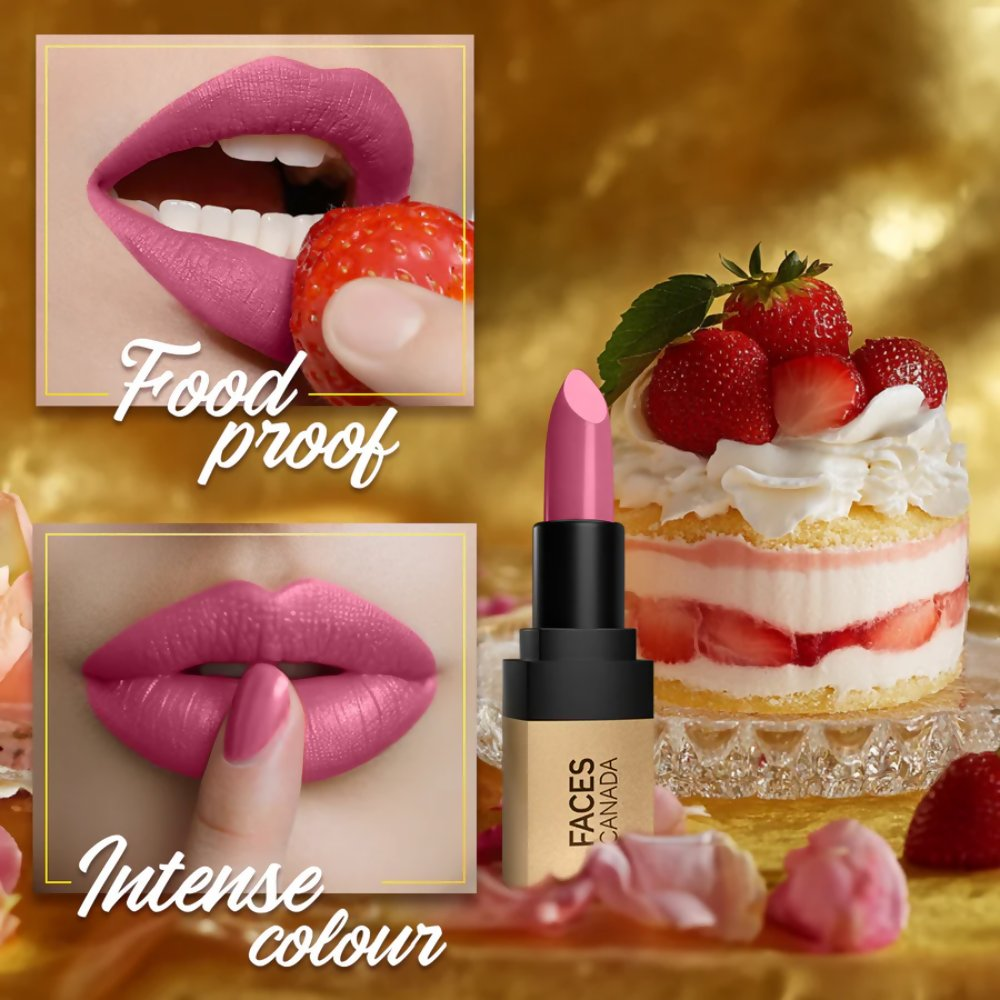 Faces Canada Comfy Matte Velvet Touch Lipstick - Strawberry Shortcake 10 | Grocsy
