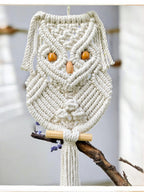 Sun Mun Decors Premium Macrame Owl | Grocsy