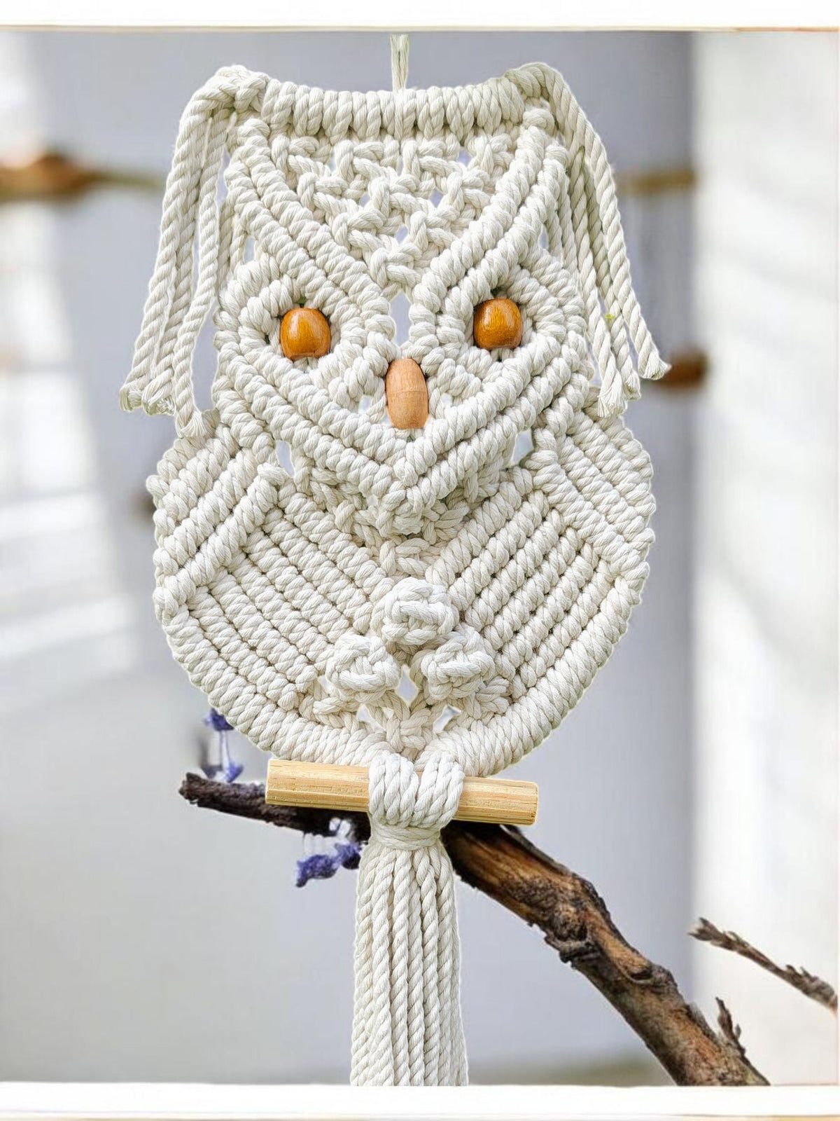Sun Mun Decors Premium Macrame Owl | Grocsy