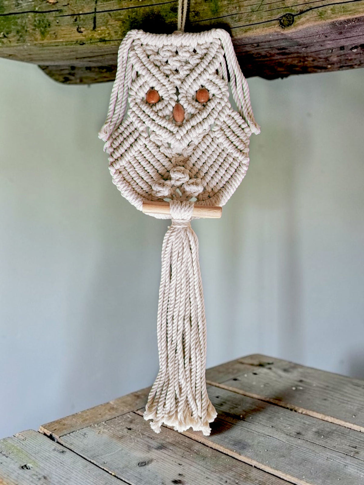 Sun Mun Decors Premium Macrame Owl | Grocsy