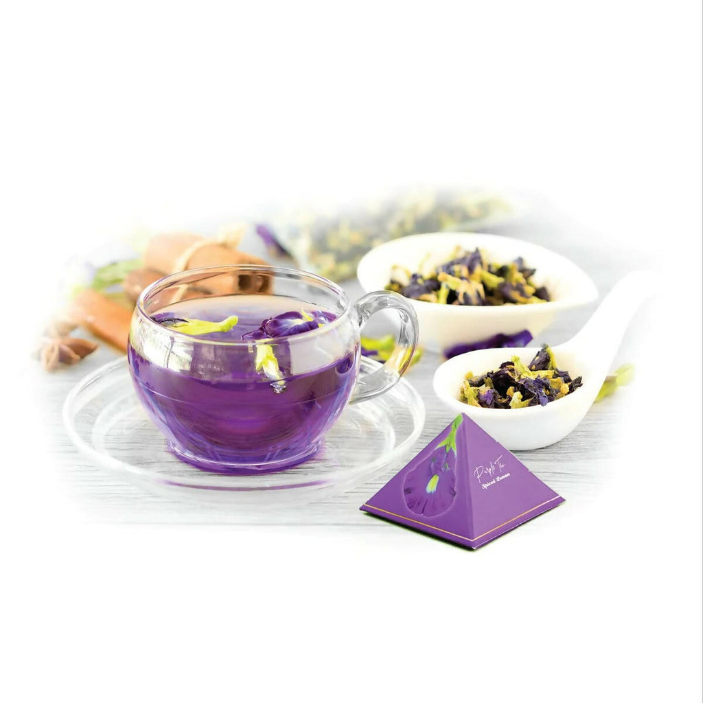 Blue Tea Purple Tea Spiced Lemon Tea Bags | Grocsy