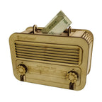 Kraftsman Wooden Money Safe For Kids And Adults | Make In India | Classic Radio Style | Grocsy