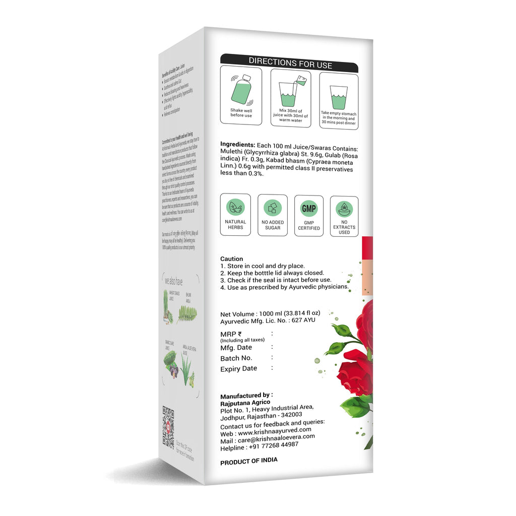 Krishna'S Herbal & Ayurveda Acidity Care Juice | Grocsy