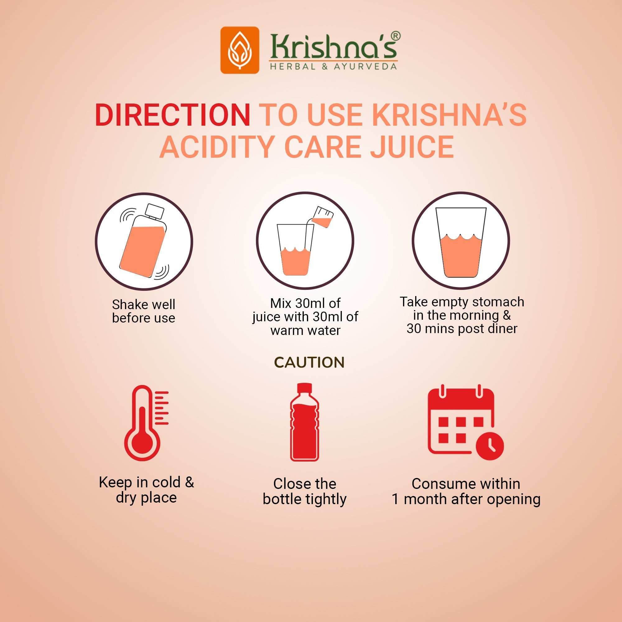 Krishna'S Herbal & Ayurveda Acidity Care Juice | Grocsy
