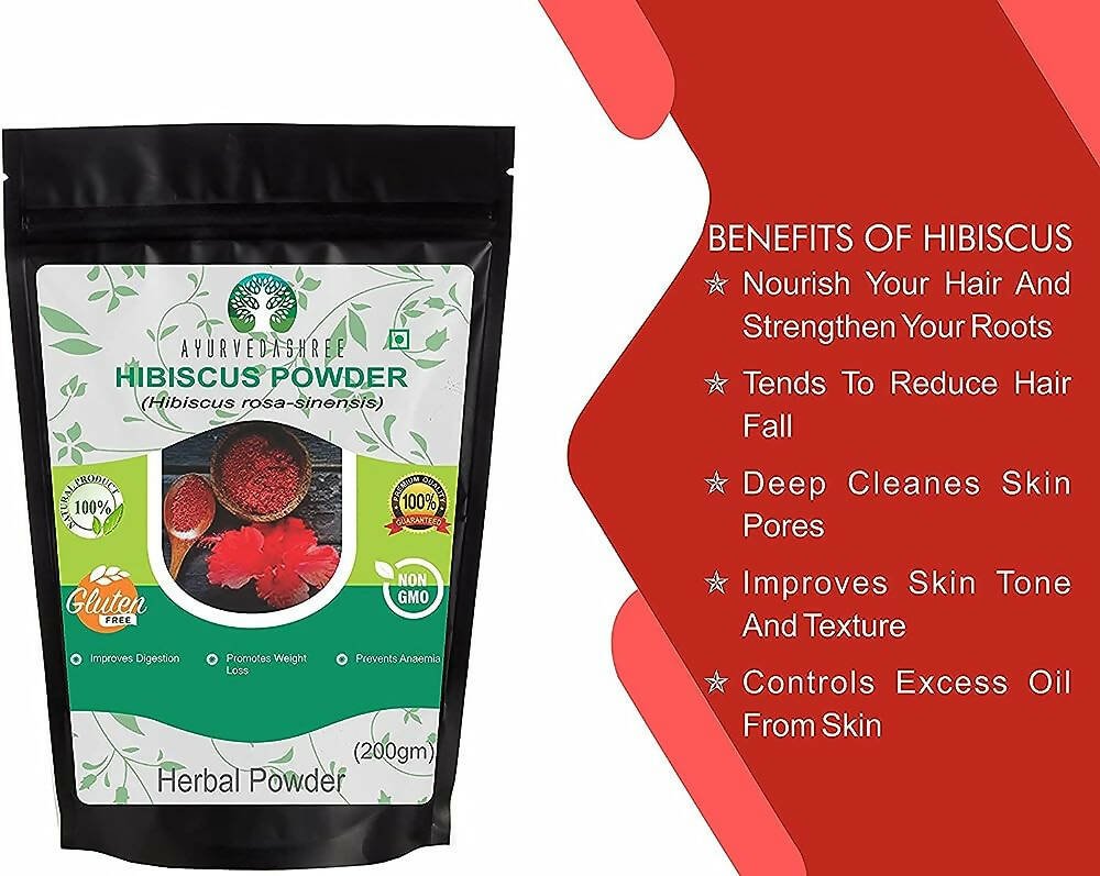 Ayurvedashree Hibiscus Flower Powder | Grocsy