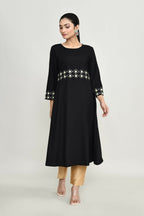 Joban Fashion Black Rayon Kurta Set | Grocsy