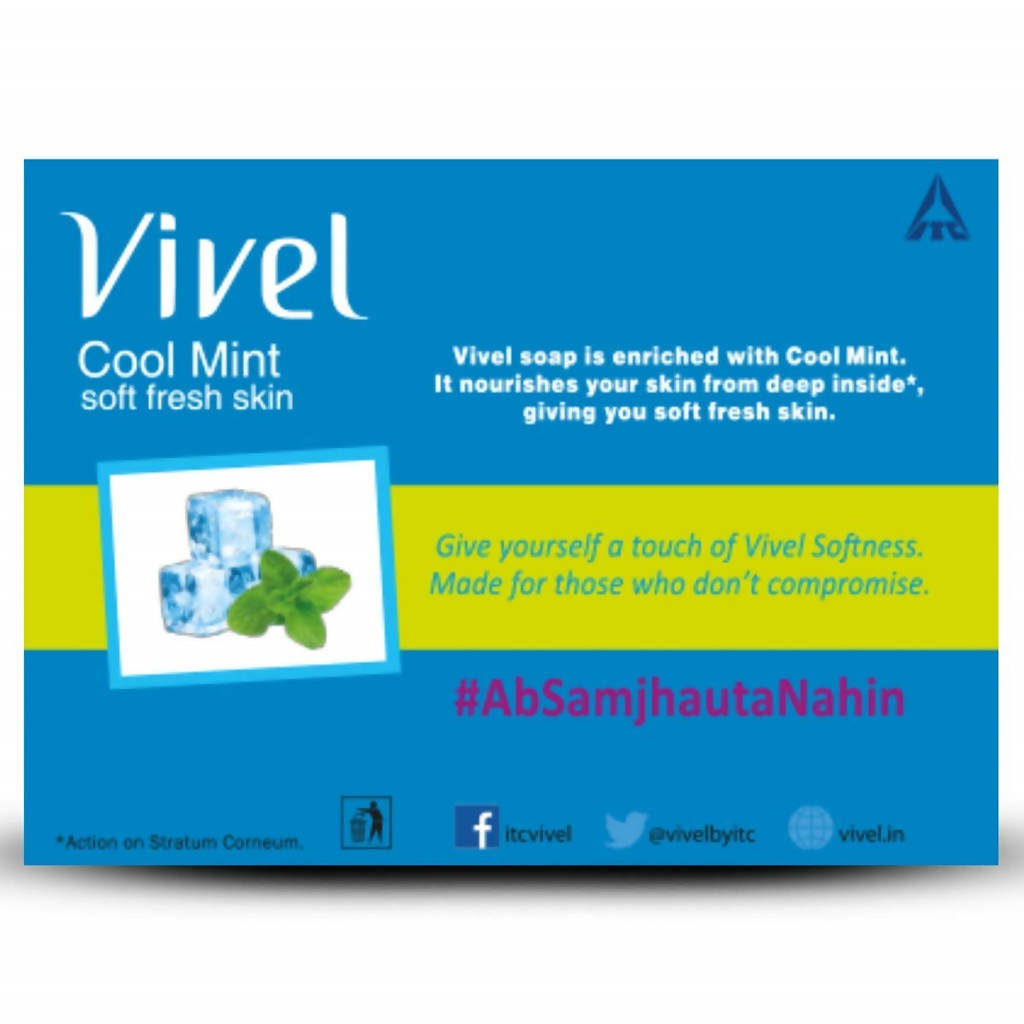 Vivel Cool Mint, Soft Fresh Skin Soap | Grocsy