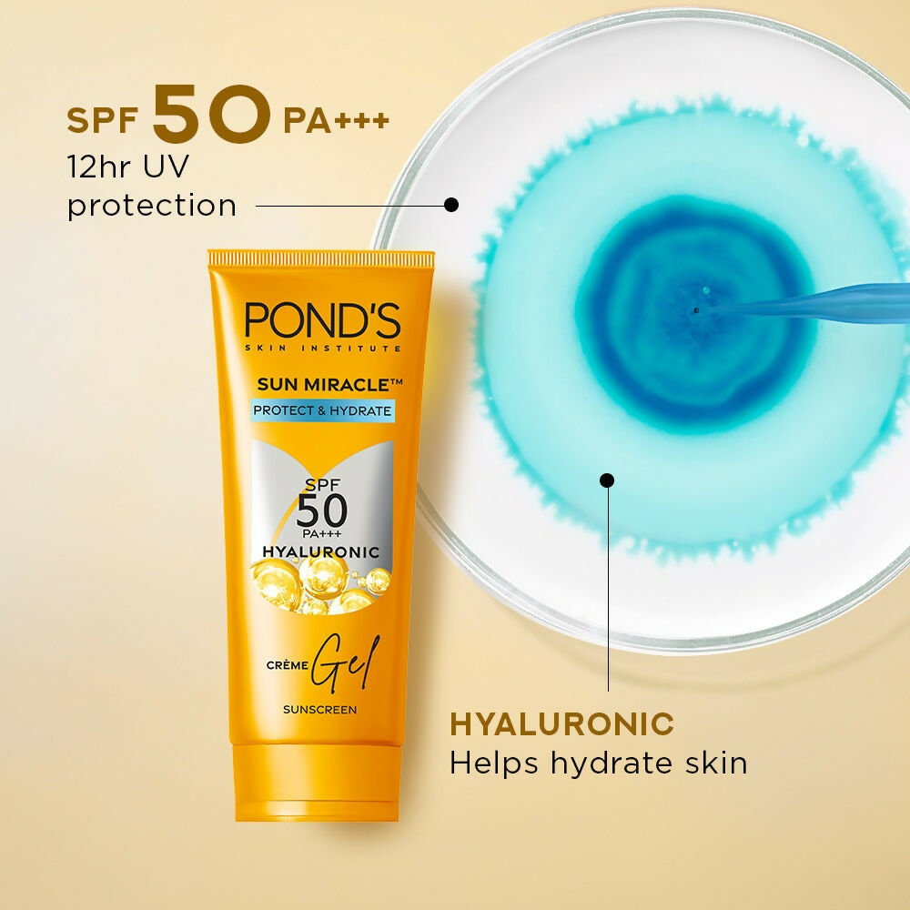 Ponds Sun Miracle SPF 50 PA+++ Crème Gel Sunscreen | Grocsy