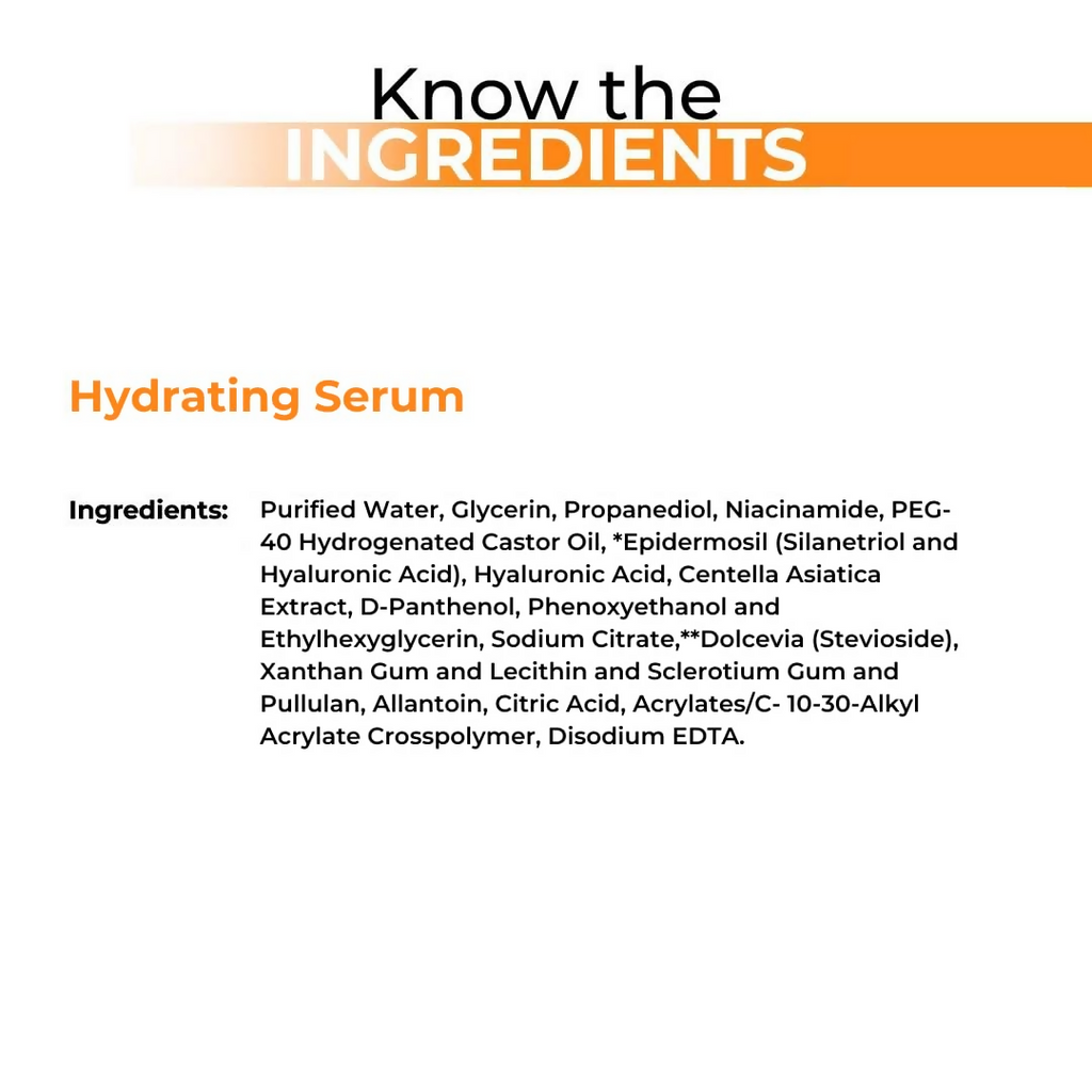 Dermabay Hydrating Serum Advanced Formula with Hyaluronic acid & Niacinamide | Grocsy