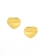 Golden Heart Studs - Ruby Raang | Grocsy