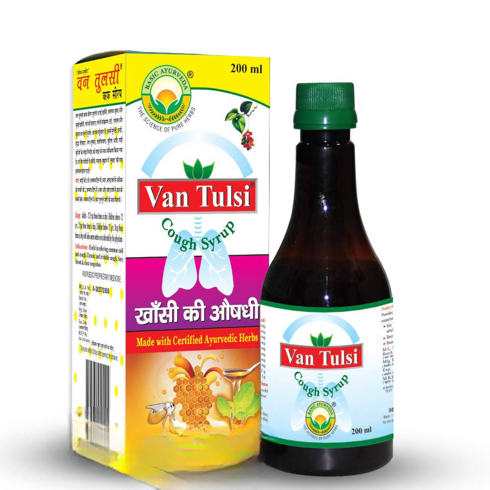 Basic Ayurveda Van Tulsi Cough Syrup | Grocsy