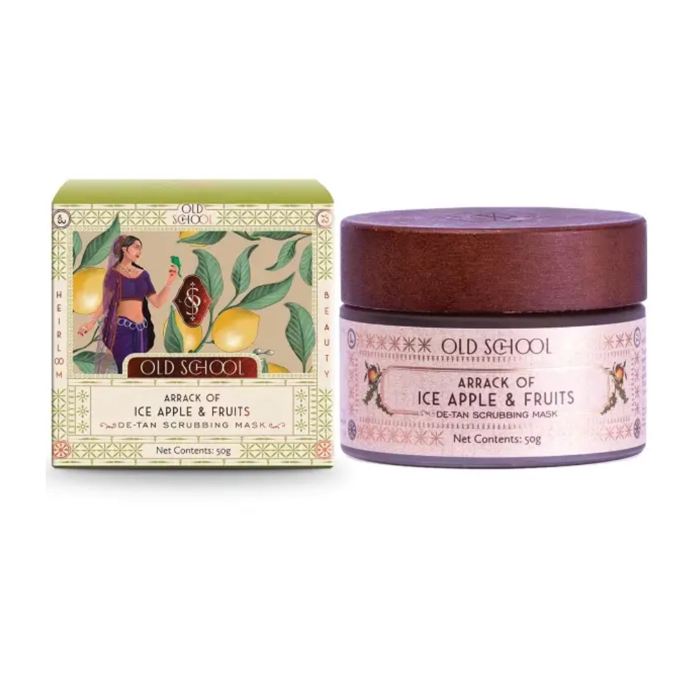 Old School Rituals Ice Apple & Fruit De-Tan Scrubbing Mask | Grocsy