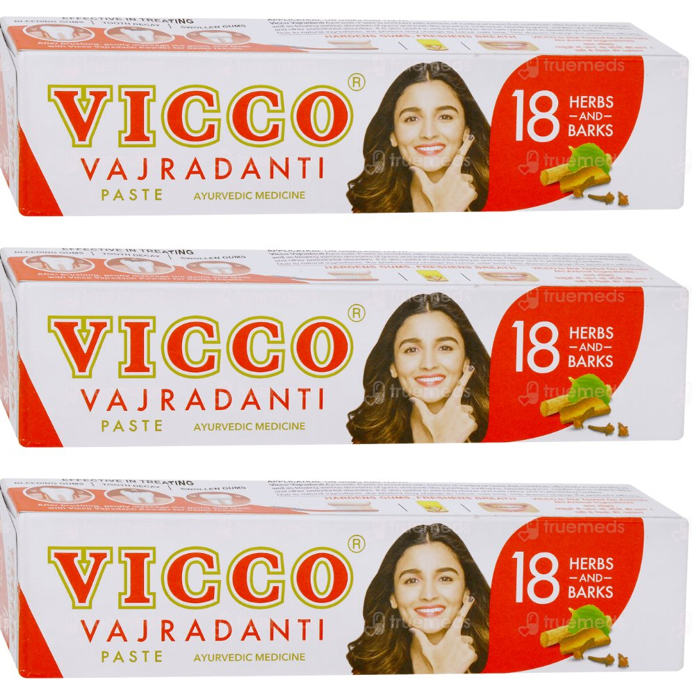 Vicco Vajradanti Ayurvedic 18 Herbs and Barks Toothpaste | Grocsy