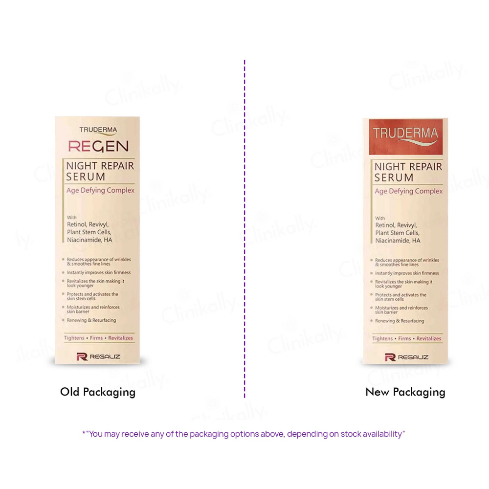 Truderma Regen Night Repair Serum For Skin Ageing | Grocsy