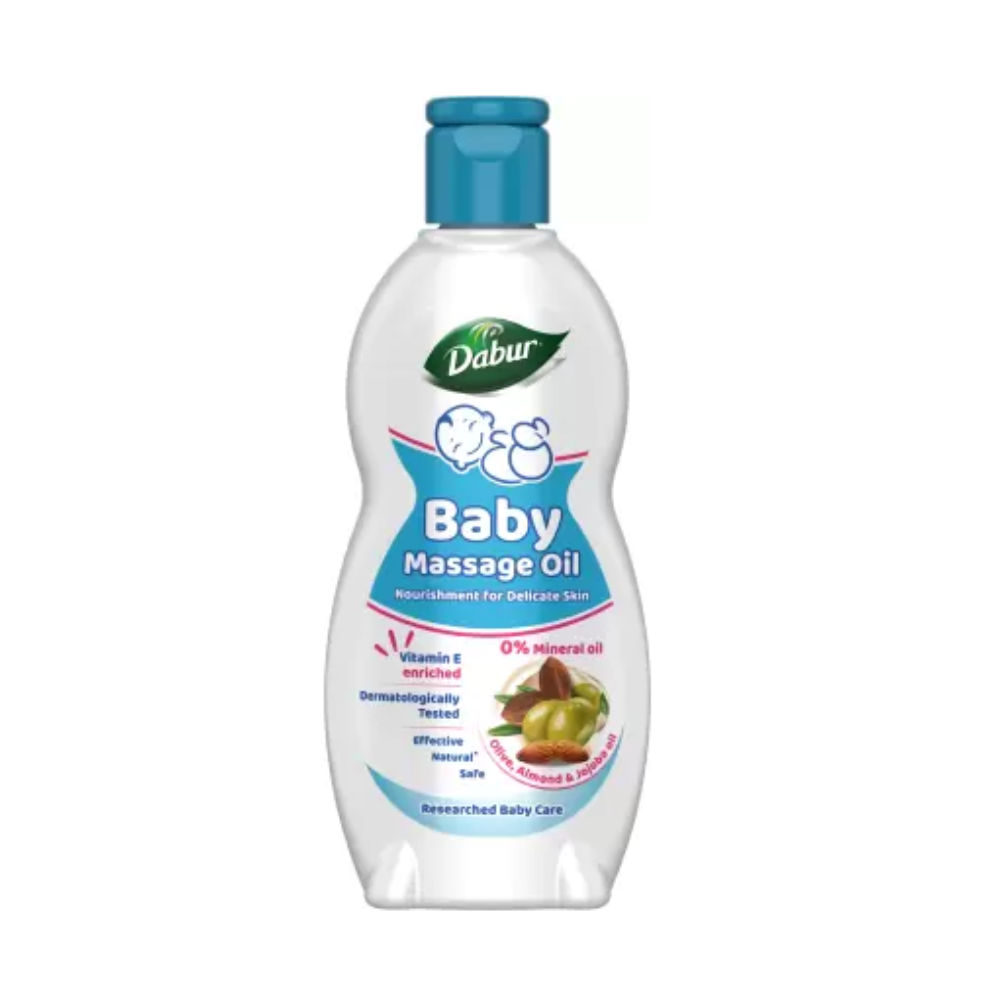 Dabur Baby Oil Enriched With Baby Loving Ayurvedic Oils | Grocsy