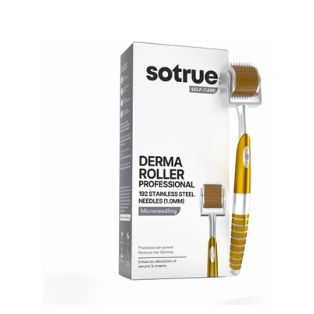 Sotrue Derma Roller Professional For Hair Growth 1 Mm With 192 Stainless Steel Needles | Grocsy