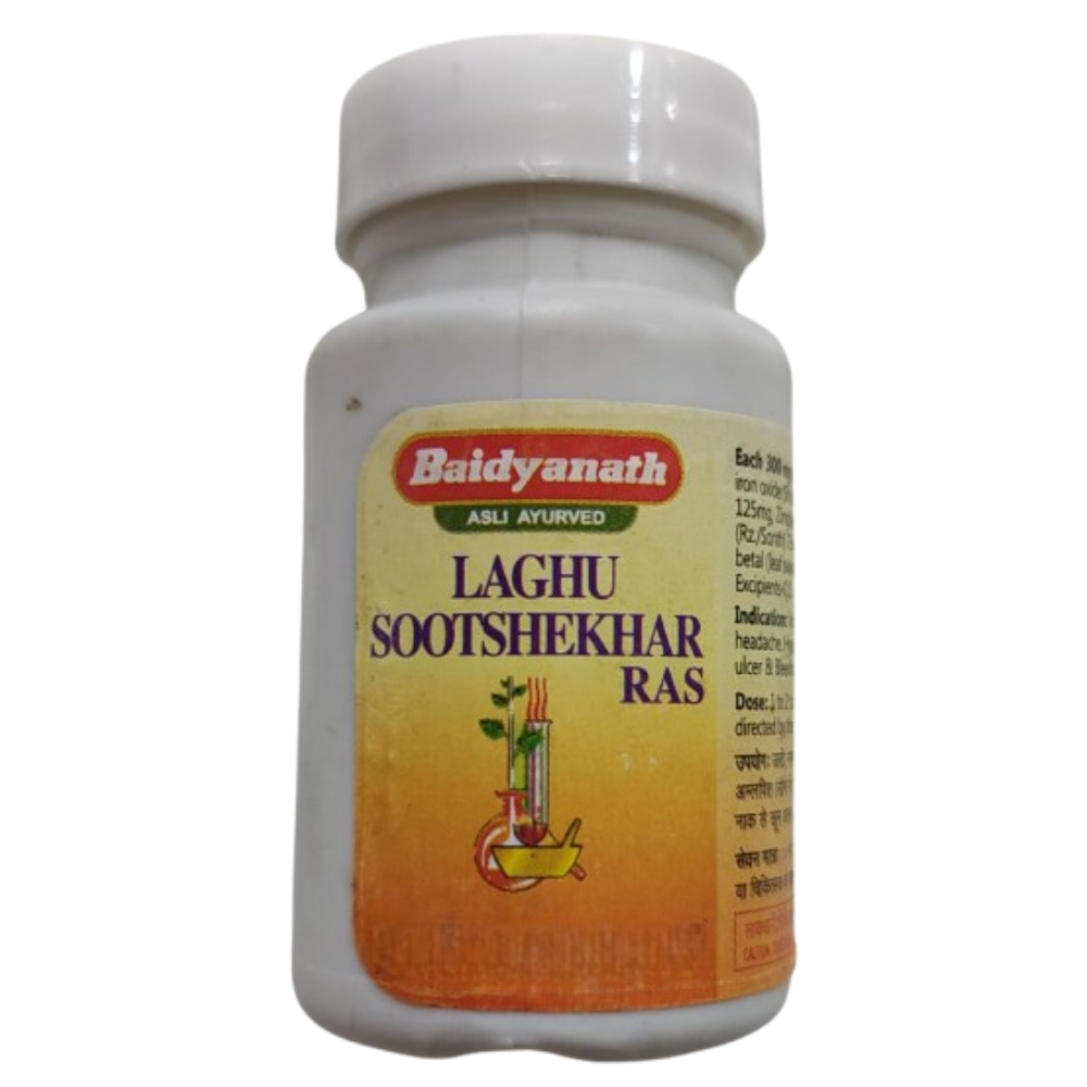 Baidyanath Jhansi Laghu Sutshekhar Tablets | Grocsy
