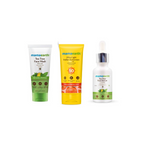 Mamaearth Tea Tree Face Serum + Face Wash + Ultra Light Indian Sunscreen Combo | Grocsy