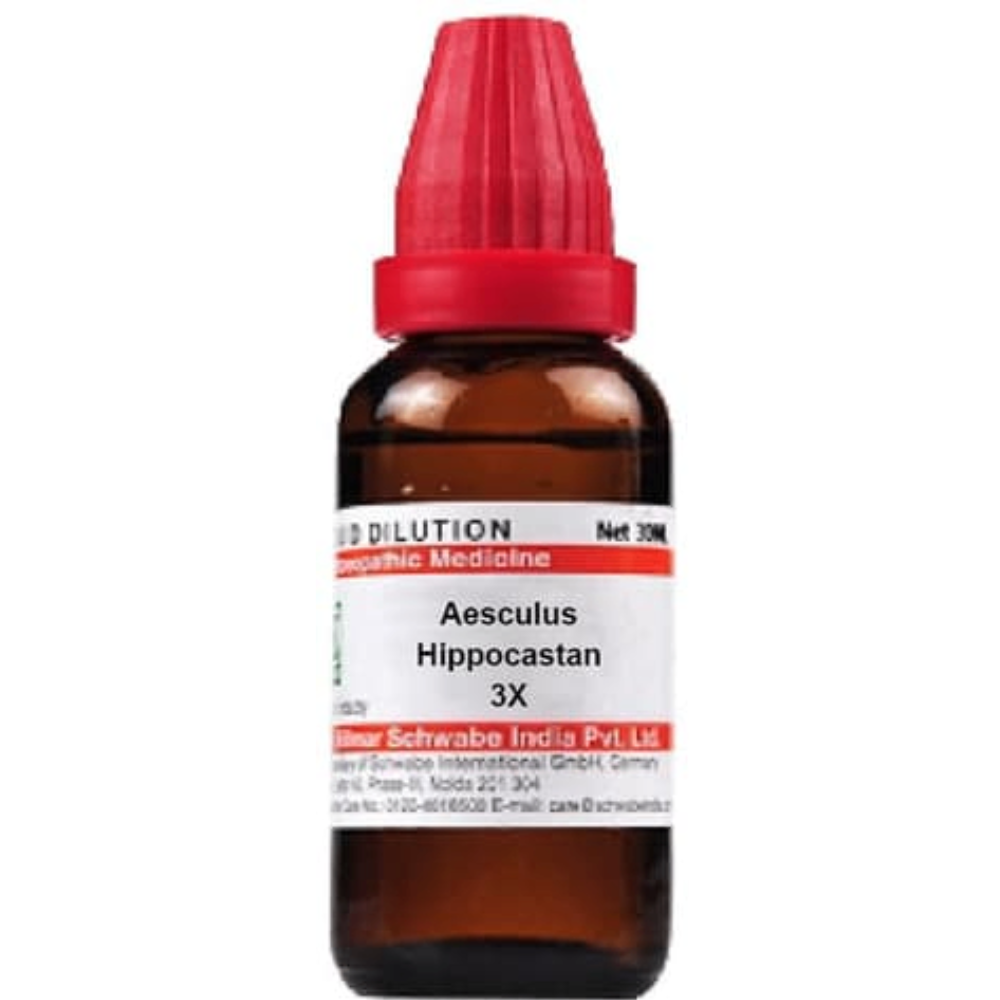 Dr. Willmar Schwabe India Aesculus Hippocastanum Dilution | Grocsy