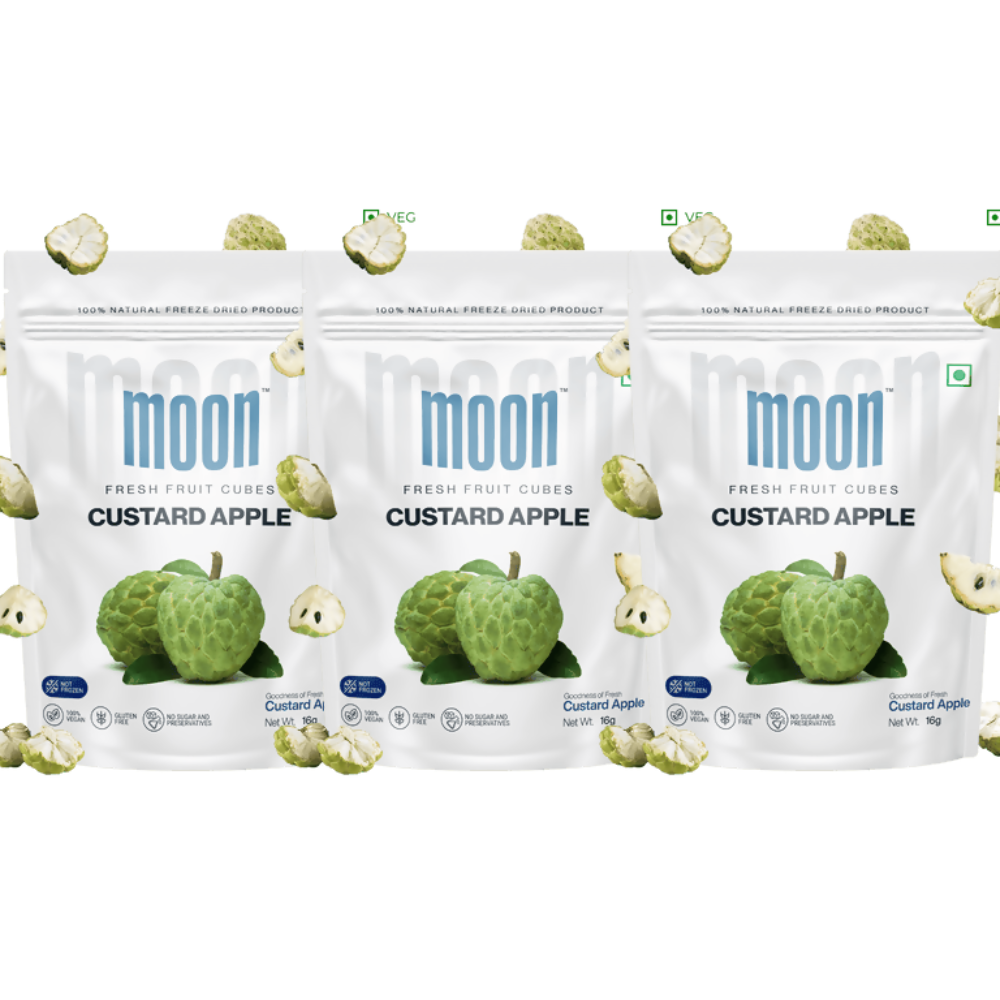Moon Freeze Dried Custard Apple Cubes | Grocsy